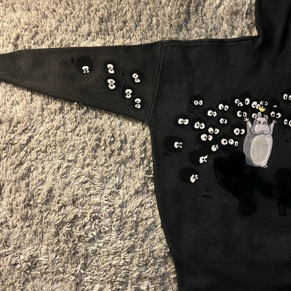 LoewexStudio Ghibli Soot Sprite Totoro Sweater